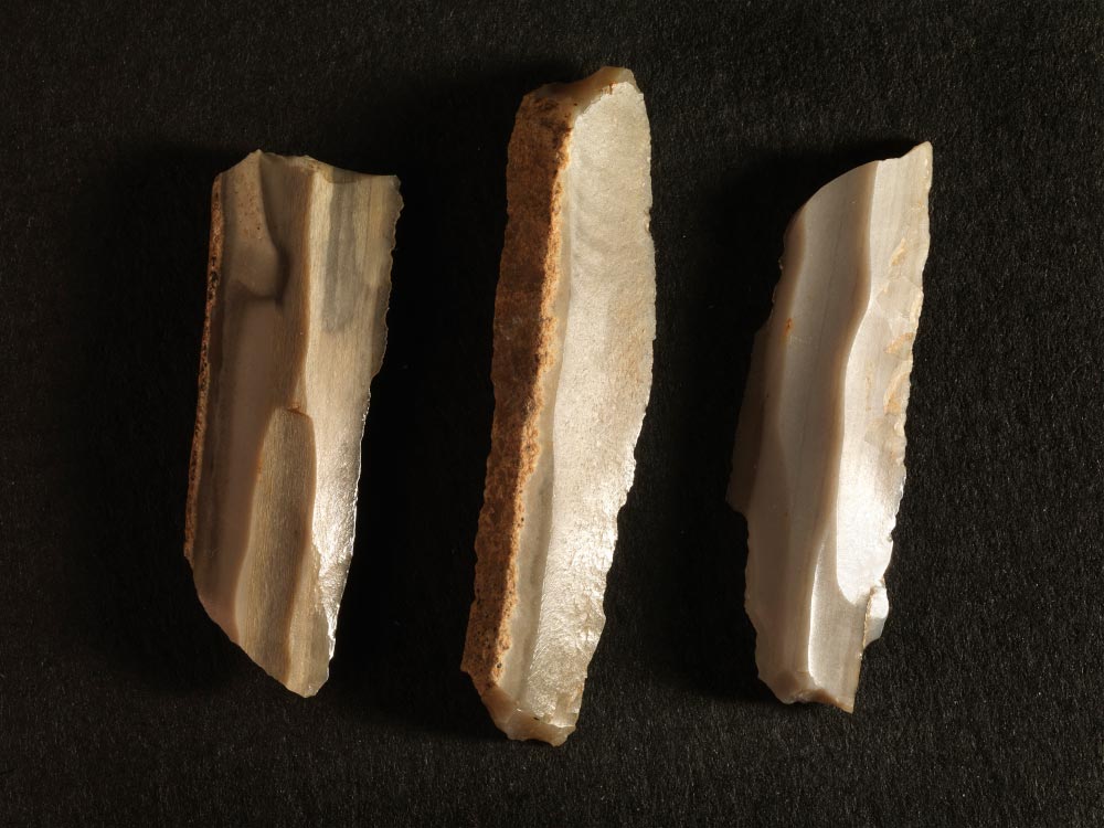 Neolithikum, Steinzeit, Bandkeramik, LBK, Klingen, Sichelglanz, Oberndorf