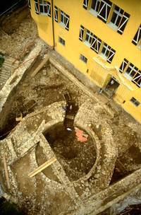 Hochmittelalter, Beilngries, Burg Hirschberg, Foto, Rundturm