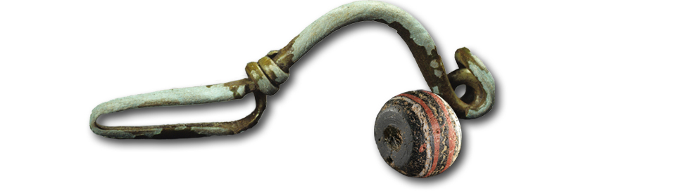 Römer, Germanen, Fibel, Perle